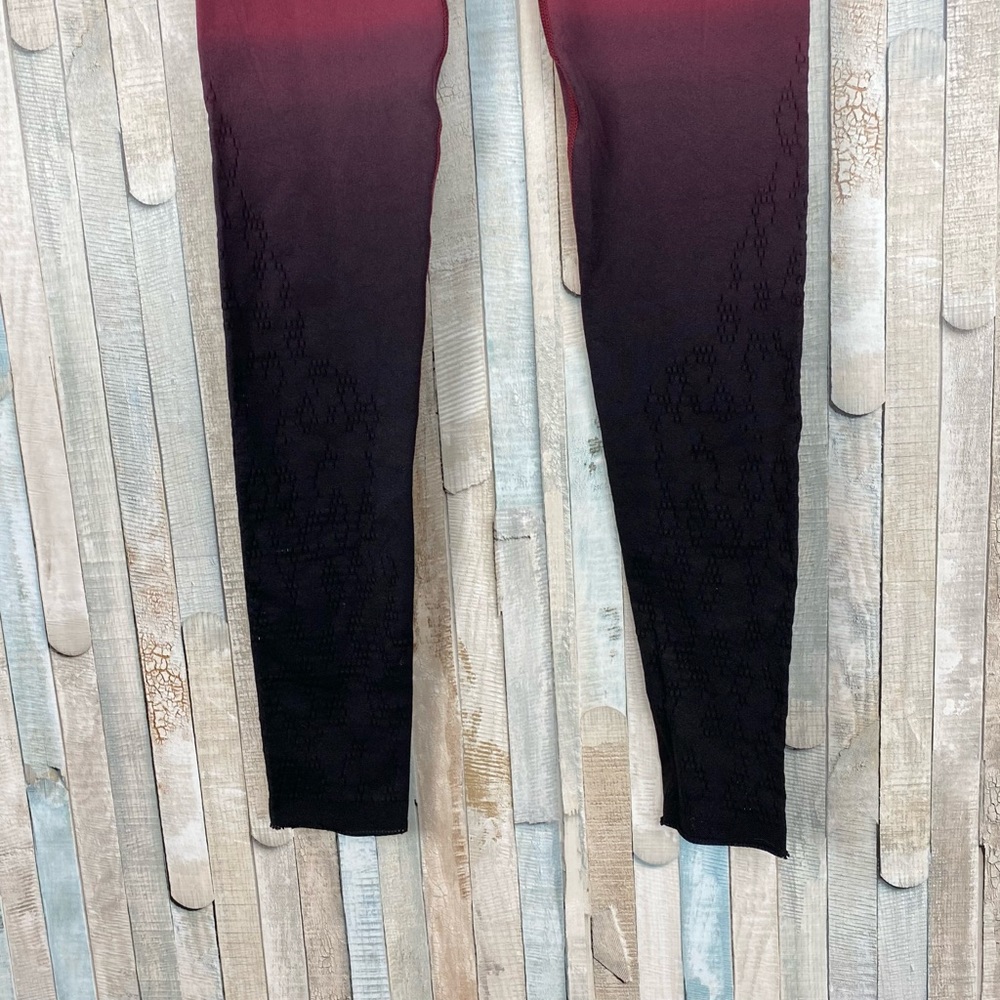 Varley S Ombre Perforated High Rise Waist Dover 7/8 Legging Tight Athletic Yoga - Picture 4 of 14